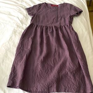 Lavender lilac linen dress